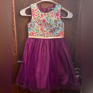 Kids Tulle Floral Dress